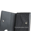 Moda mini tasarımcı yılan derisi kısa cep kadın cüzdan